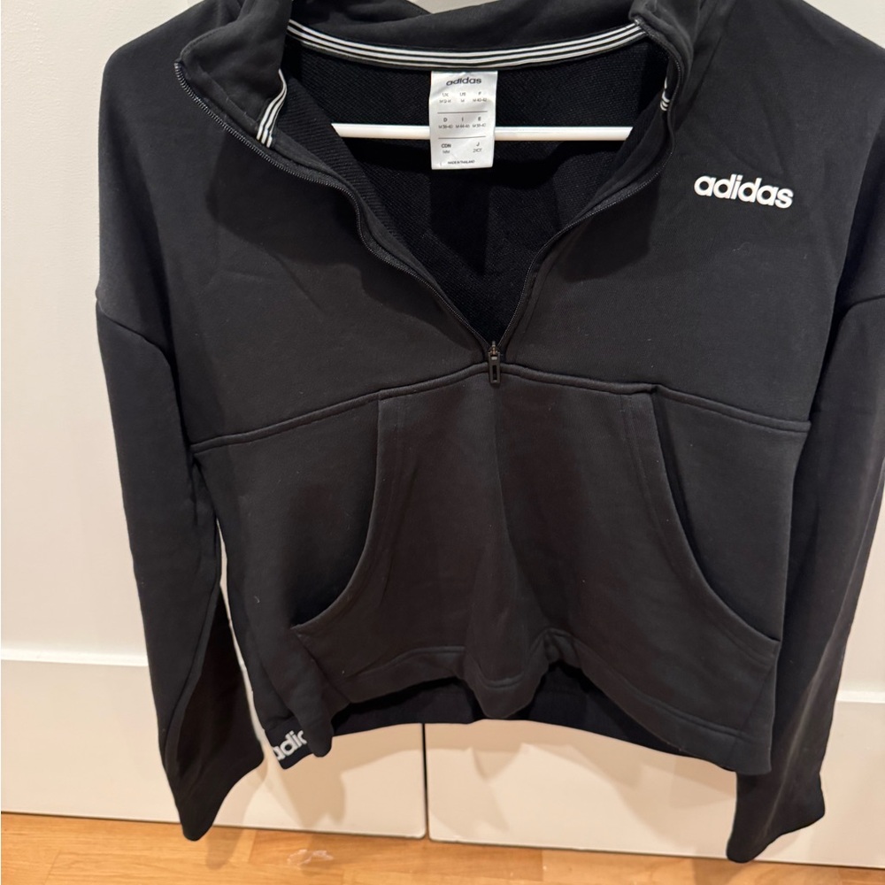 Adidas Black Half-Zip Sweatshirt